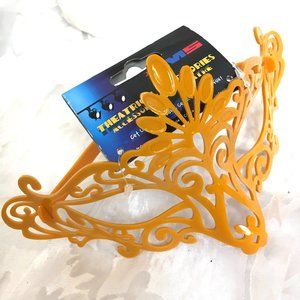 Venetian Style Gold Mask Acrylic Eye Glasses NWT NOS